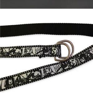 Hysteric Glamour Black and White Graphic Belt